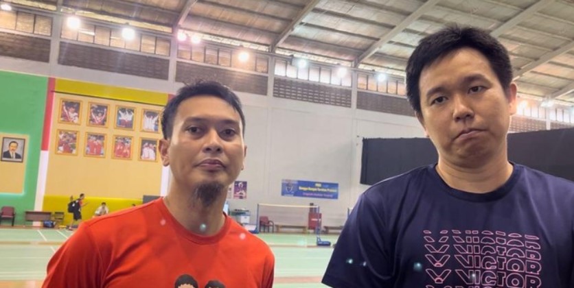 Acara Perpisahan Hendra Setiawan/Mohammad Ahsan di Hari Final Indonesia Masters 2025
