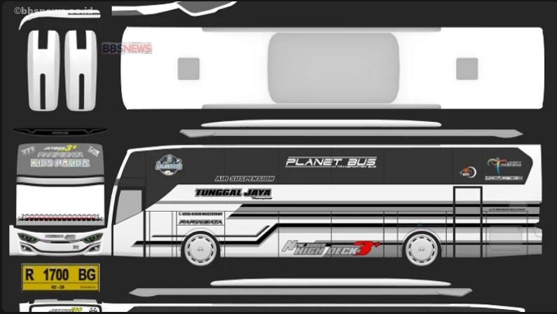 Download Mod Livery Bussid Kids Panda Tunggal Jaya 2025
